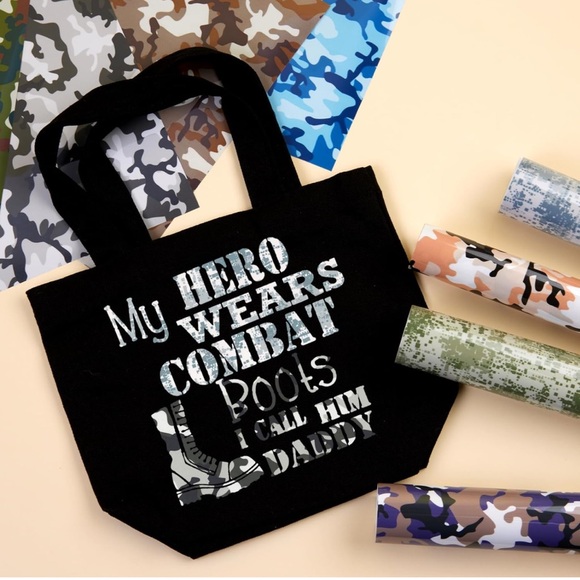 $8 🌸 Heat Transfer Vinyl ~ Camouflage Camo Variety Pack ~ Multipack Multiple - Picture 5 of 10